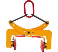 Pince de levage pour pierres - Pince de préhension manuelle - Capacité de charge 325 kg - Ouverture 6-24 cm - Acier au manganèse forgé Q355 - Patins en caoutchouc - Poignées ergonomiques 45,5 cm