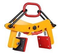 Pince de levage verticale de 350 kg, levage de dalle de granit robuste, ouverture de 5 à 15,2 cm, construction en alliage d'acier pour le transport de blocs de béton, de marbre, rouge et orange