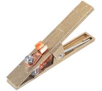 Pince de Masse de Soudage en Cuivre 300a, Serrage Réglable | Conception en A, Force Uniforme, pour Goujons de Terre et Pièces Métalliques, Atelier Maintenance