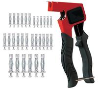 Pince de montage pour chevilles à corps creux, kit de chevilles en métal pour plaques de plâtre, avec vis avec 30 chevilles métalliques M4/M5/M6 pour cavité, pour Réparations, Montages