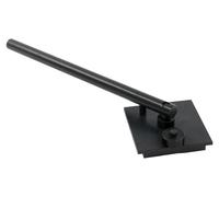 Pince de pliage manuelle pour armatures - Pince de pliage pour acier de construction - 6 matrices de 1,27 à 3,81 cm - Manche de 35 cm - Plaque de base de 13x11 cm - Noir