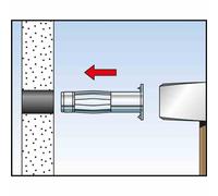 Pince de pose HM-Z HM-Z 2 pour chevilles métalliques creuses HM 1 pc.FISCHER