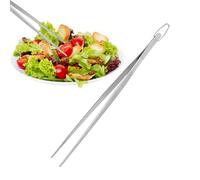 Pince de précision - 30,2 cm - Pince à épiler - Pince à épiler - Pince de service - Pour aliments, grillades longues, cuisine, buffet, restaurant, fête, barbecue, collation, pâtes, salade, fruits de