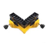 Pince de précision réglable à 90 degrés avec double vis et design antidérapant pour un assemblage stable de la planche à bois (jaune)
