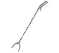 Pince de ramassage pliable longue portée pour personnes âgées | Outil de préhension pliable en acier inoxydable de 118 cm. Aide à la mobilité légère pour ramasser les articles au sol et les