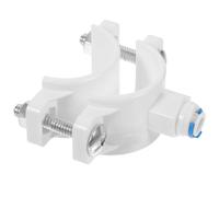 Pince de Selle en Pom pour Filtre à Eau, Raccord 1/4 Pouce | Tuyaux de 40 à 48mm, Systèmes sous Évier, Évacuation des Eaux Usées, Blanc Style Aléatoire