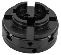 Pince de serrage à 4 mâchoires - Auto-serrante - Filetage M33 x 0,36 cm - Plage de serrage : 3,91–7,59 cm - Adaptateur - Manuel - Noir