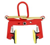 Pince de serrage pour plaques - Hauteur de levage : 20 cm - Capacité de charge : 330 kg - Ouverture réglable : 10–24 cm - Acier au carbone et caoutchoucPolyuréthane- Antidérapante pour plaques - Rouge