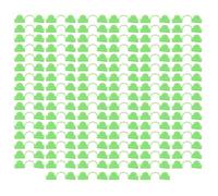 Pince de Serre en Plastique, Clips d'ombrage à Double tête, matériau PP Durable pour cerceaux de Jardin, serres 100 pièces (Vert Clair)