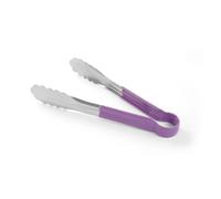 Hendi Pince de service HACCP 250 mm – acier inoxydable, poignée enduite violette