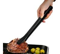 Pince de Service pour Aliments - Silicone Alimentaire Antidérapant Résistant à la Chaleur - Ustensile de Cuisine Nomade | Pour Service, Camping, Chef, Friture, Viande, Bacon, Poulet, Gâteau, BBQ, Débu