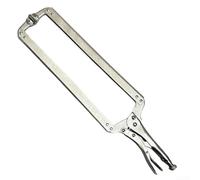Pince de soudage en C 61 cm pour fabrication de métal (A) | Extra longue portée de 61 cm, construction en acier au carbone, soudure robuste, mécanisme de verrouillage sécurisé