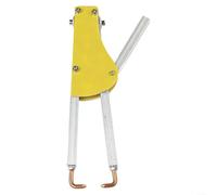 Pince de soudage par points portable pour réparation industrielle de tôle, pince de soudage à pression réglable avec poignée ergonomique, longueur de 123 mm pour plaque d'acier de 1 + 1 mm