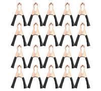 Pince de Test Électrique 50A, Ouverture 22mm, Acier Cuivré, Lot de 20 - Forte Force de Serrage, Durable et Polyvalente pour Équipements Électroniques (Noire)