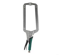 Pince de verrouillage en C de 35,6 cm de qualité industrielle avec coussinet pivotant - Poignée d'étau robuste pour installation électrique projets fixes, gorge de 25 mm (45,7 cm)