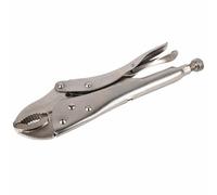 Pince de verrouillage robuste réglable type C mâchoire courbée autobloquante pour tuyauterie électrique, entretien automobile Noir/rouge 250 mm