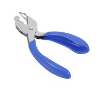 Pince Dégrafeuse Manuelle Portable en Plastique Bleu pour Bureau | Usage École et Bureau, Retrait sans Dommage, Légère et Facile à Transporter, Format Compact Pratique