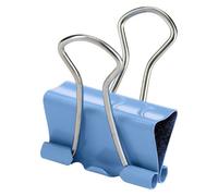 Pince double clip couleur pastel assortie 15 mm - Boîte de 10