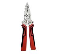 Pince électricien rechargeable, design 16 en 1, pince à dénuder, pince à dénuder, testeur de tension intégré, clé M6 M8 pour câble industriel, longueur pliée de 125 mm
