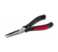 Pince électronique à bec effilé avec tranchant forme droite, mâchoires lisses, pointe 2,5 x 1,5 100814