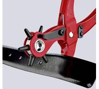 Knipex KNIPEX Pince à emporte-pièces rotative rouge, revêtement poudre, 220 mm Quantité:1