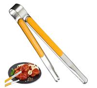 Pince en acier inoxydable | Pince de cuisine en acier inoxydable | Ustensiles de cuisine robustes et résistants à la chaleur | Pince isolée pour rôtir, cuisiner, cuire, salade, servir