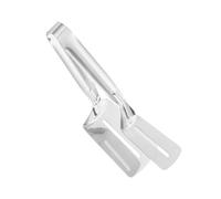 Pince en acier inoxydable pour barbecue | Pelle longue en métal antiadhésive | Pince pelle pour manipuler les aliments, pour pizza, barbecue, hamburger, steak, poisson, et