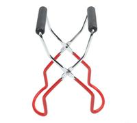 Pince en acier inoxydable pour bocaux chauds - Pince sûre en conserve - Outil de cuisine rouge 22,5 cm (rouge)