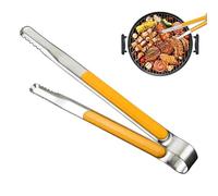 Pince en acier inoxydable,Ustensiles de cuisine en acier inoxydable Barre de service avec poignée antidérapante - Pince isolée robuste et résistante à la chaleur pour la friture, la cuisson, la