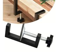 Pince en C réversible de 10 à 57 mm pour le bois et le plastique, construction en métal avec base étendue, tige filetée lisse pour un serrage stable sur les établis, 1 paquet