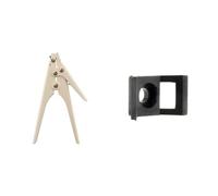 Pince en métal pour colliers - Zenitech & Embases à visser noir par 100 - Zenitech