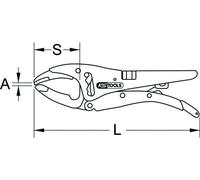 Pince étau Bec Long Ks Tools Serrage Puissant Et Précis - Ks Tools