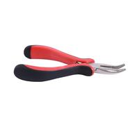 Pince Extension Cheveux Pince à pointe courbée, outil d'extension de cheveux, bricolage, pince Clip for Micro anneaux/liens/perles et plumes, Extension