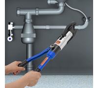 Pince hydraulique pour sertir des tubes - Pince manuelle professionnelle pour tubes en cuivre - Force de serrage : 10 tonnes