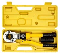 Pince hydraulique pour tubes, force de sertissage de 8 tonnes, mâchoires pivotantes à 360°, acier Cr40