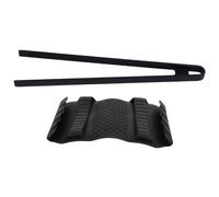 Pince Isolante en Silicone Noir, Antidérapante, Résistante à Chaleur | Surface Texturée, Prise Sûre et Nettoyage Facile, pour Cuisson à Haute Température, Pizza et Légumes