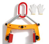 Pince levage pierres, Pince levage à ouverture réglable 12-24 cm | Pince bordures 280 kg Pince antidérapante pour dalles avec écrou autobloquant Pinces levage pour bordures, Gants inclus
