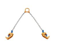 Pince Leve Fut, lève-tambour à chaîne à 2 crochets, 0,5 T Capacité de levage Lève-tambour à chaîne, outil de chaînes de levage de tambour industriel robuste, pour grues