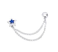 Pince magnétique multifonction for vêtements, 4 pièces, avec chaîne, boutons métalliques, écharpe, pantalon, jambes, manchette, broche de fixation pour pantalon, manche(Bule-A)