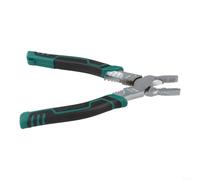 Pince multifonction de 22,9 cm pour homme de ligne - Pince coupante robuste - Pince à dénuder - Mâchoire en acier trempé - Design ergonomique pour travaux d'entretien de construction électrique (B)
