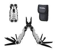 Pince Multifonction en Acier Inoxydable 13 en 1 ValueMax, Couteau Multifonction, Multitool Parfait pour Exterieur, Camping, Randonnee, Reparation Simple, Argent