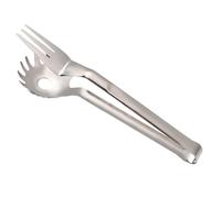 Pince Multifonction pour Aliments en Acier Inoxydable, Longue | Usage Polyvalent pour Service, Finition Polie, Surface Lisse, Argentée, pour Viande, Pâtisseries et Four
