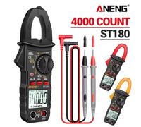 Pince multimètre numérique ST180, 4000 points, courant alternatif, ampèremètre, testeur de tension, ampli de voiture Hz, capacité NCV Ohm, outil 1 pièce Red