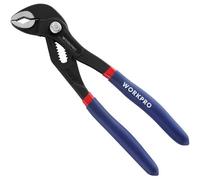 Pince Multiprise de Pointe 180 mm avec Multi Position de Rainure et Machoire Courbee WORKPRO, Pince Plombier pour Reparation de Plomberie et Usage Domestique