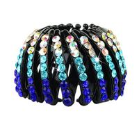 Pince Nesthair en strass pour queue de cheval extensible | Pince à cheveux extensible pour nid d'oiseau