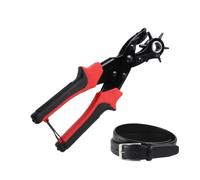 Pince perforatrice de ceinture 6 tailles en acier lourd rotative économe en | Perforatrice pour collier de chien, selle, chaussure pour travail du cuir, harnais de cheval, fabrication de chaussures
