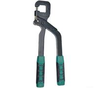 Pince perforatrice industrielle en métal pour perçage de plafond et de cloison avec tête en acier au carbone et poignée en caoutchouc Vert Noir 22,5 x 9 cm (A)