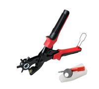 Pince perforatrice pour cuir 6 tailles - Économie de travail - Rotative | Outil de perforation de ceinture en cuir pour travaux manuels en cuir, harnais de cheval, chaussures, carton, selle