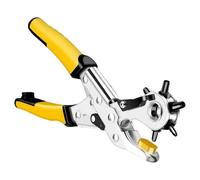 Pince perforatrice rotative ergonomique pour cuir avec 6 tailles