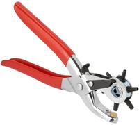 Pince perforatrice rotative, perforatrice à ceinture ronde, outils de perçage pour artisanat du cuir, 6 tailles 2-4,5 mm